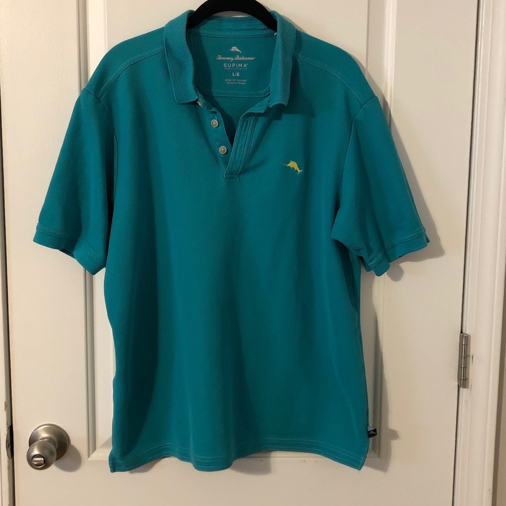 Tommy Bahama Men’s Blue Green Polo
